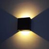 Vrtna LED zidna svjetiljka E-light SQ 6W 4000K antracit
