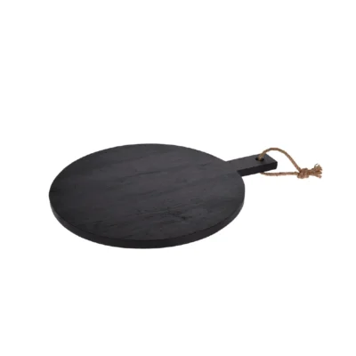 Daska za rezanje crna okrugla fi40