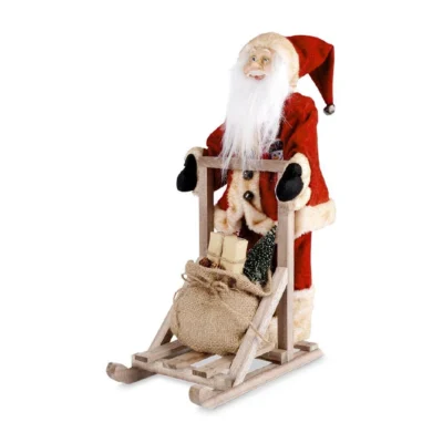 Djed Božićnjak na saonicama 47 cm