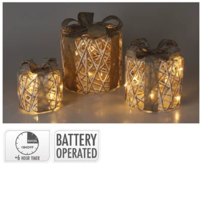 LED poklon kutija siva