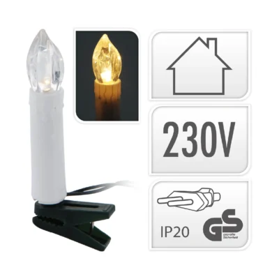 LED svijeća toplo bijela 50 kom