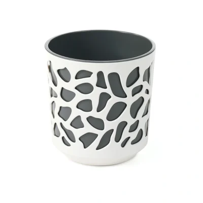 Cvjetnjak Duet bijelo-sivi