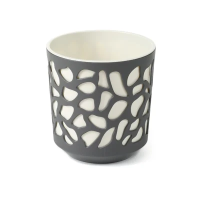 Cvjetnjak Duet sivo-bijeli