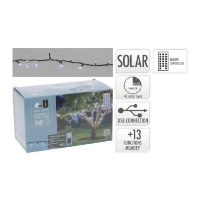 Lampice solarne 560 bijele