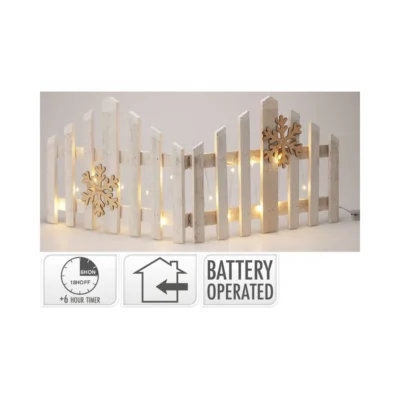 Ograda LED bijela 30 cm