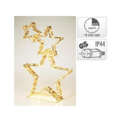 Zvijezde 80 cm LED zlatne