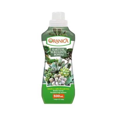 Oranica tekuće gnojivo Kaktusi, sukulenti bonsai 500 ml